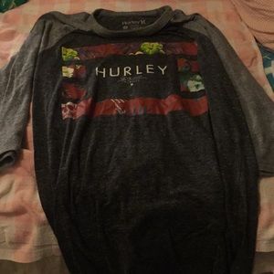 Hurley quarter sleeve t shirt